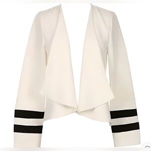 Cream Colored Blazer with Black Accents NWOT